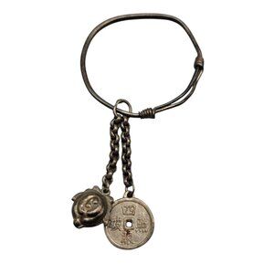 Chinese Sterling Baby Bracelet Handmade Antique 925 Dangling Childs Jewelry